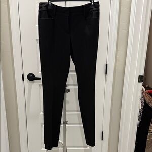 Elegant Black Straight Leg Women's Pants